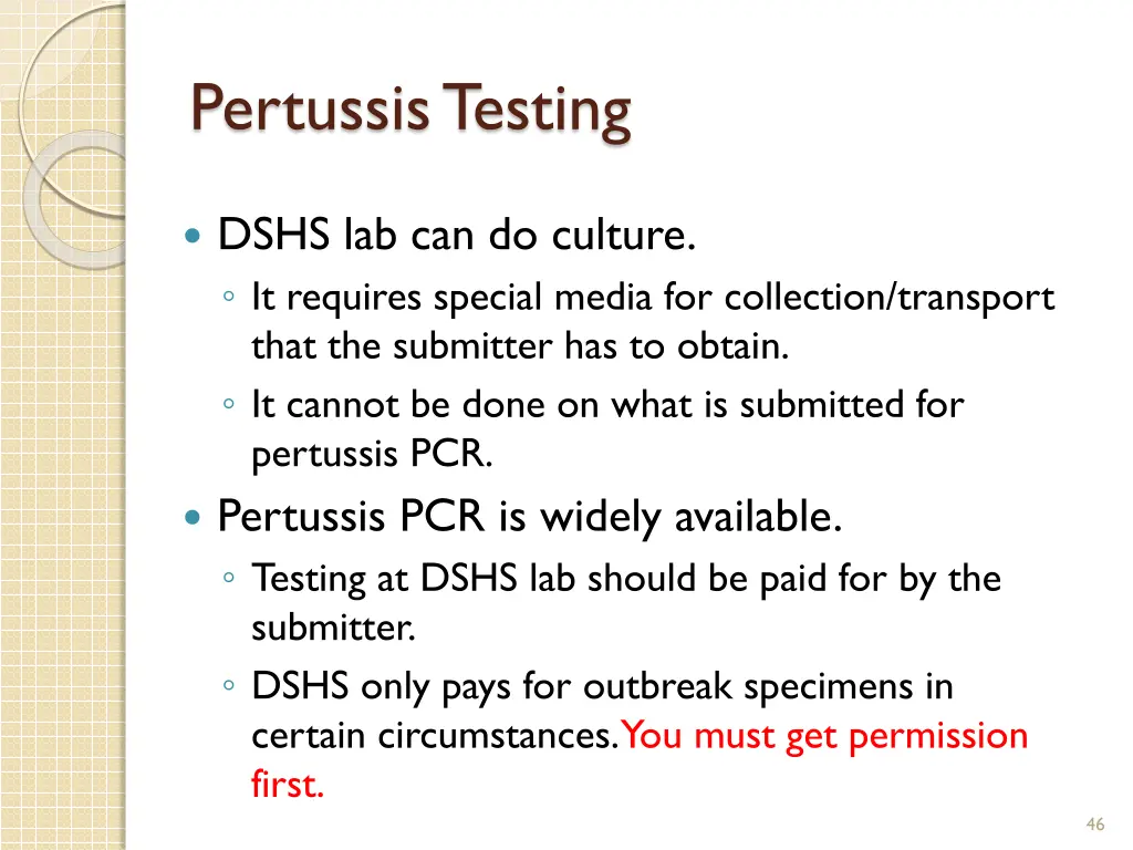 pertussis testing