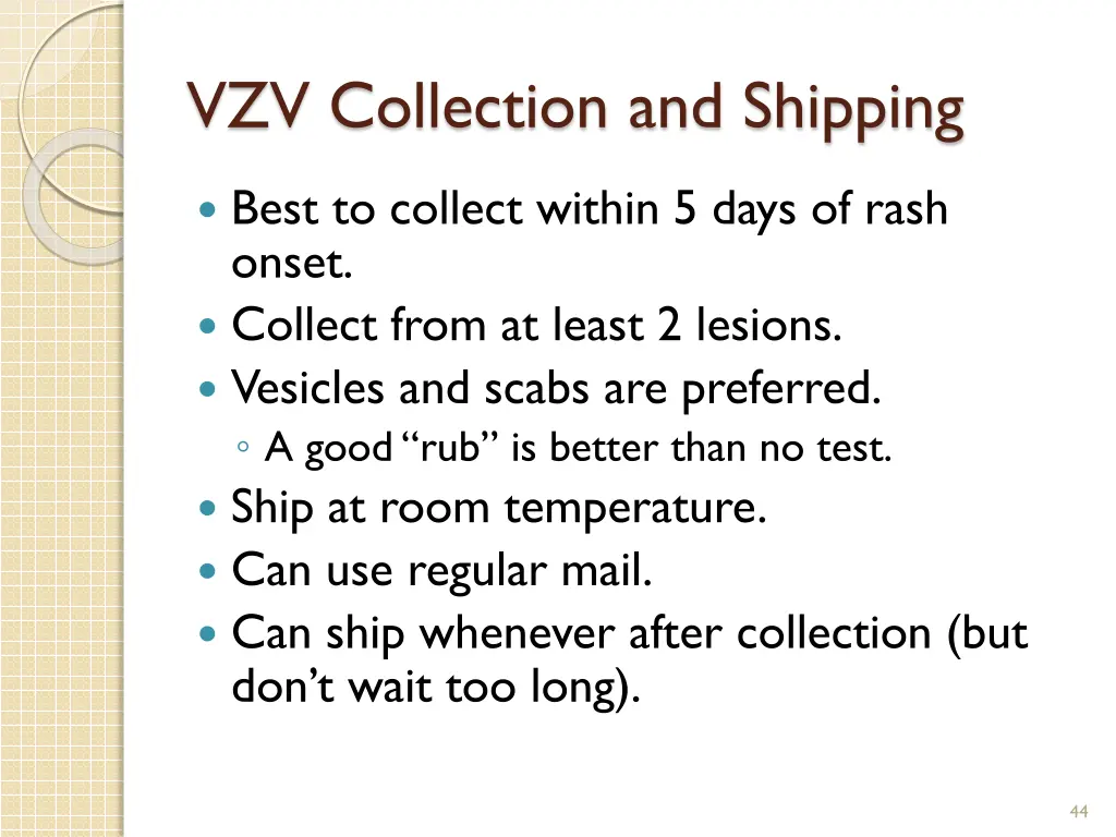 vzv collection and shipping