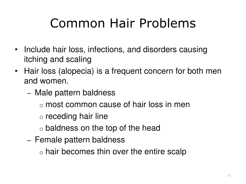 common hair problems