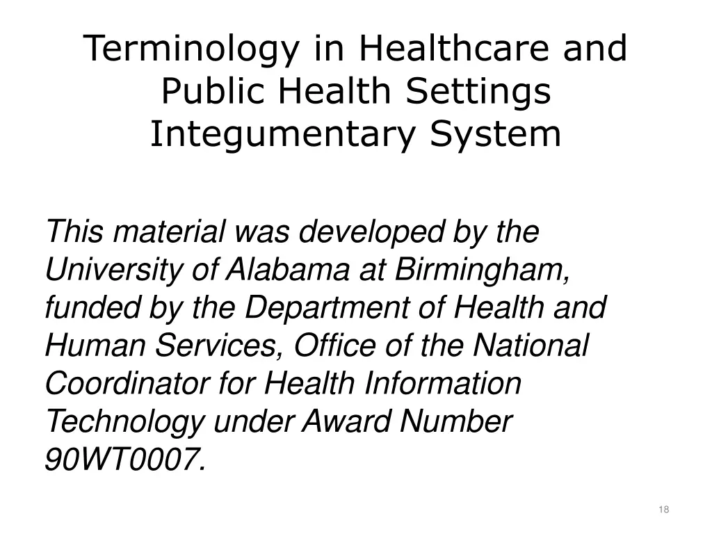 terminology in healthcare and public health 1