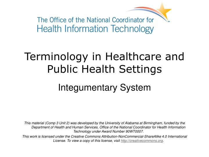 terminology in healthcare and public health