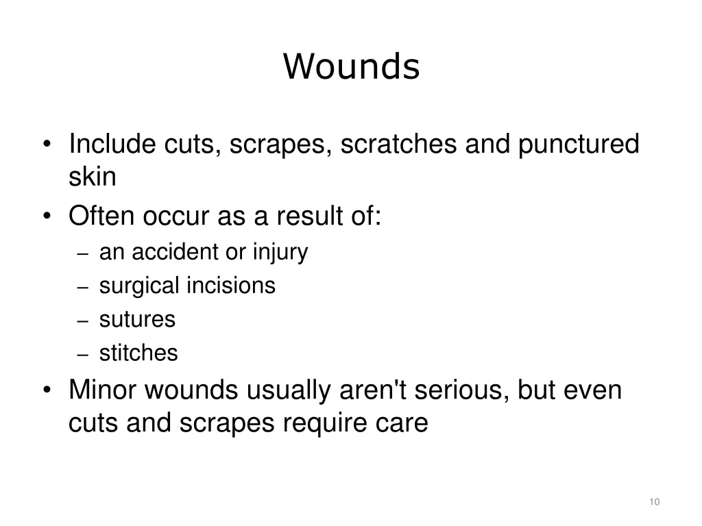 wounds