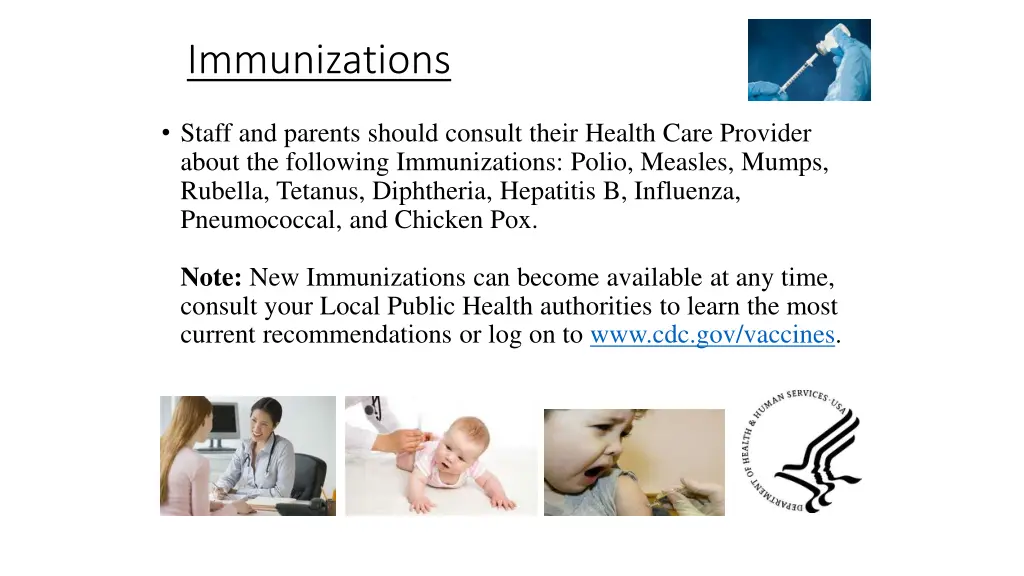 immunizations