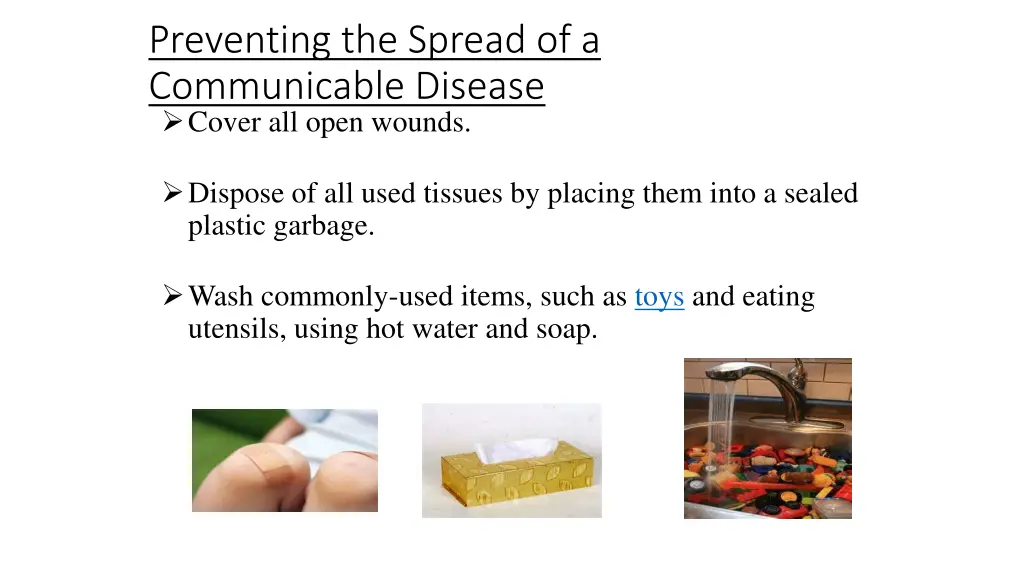 preventing the spread of a communicable disease 1