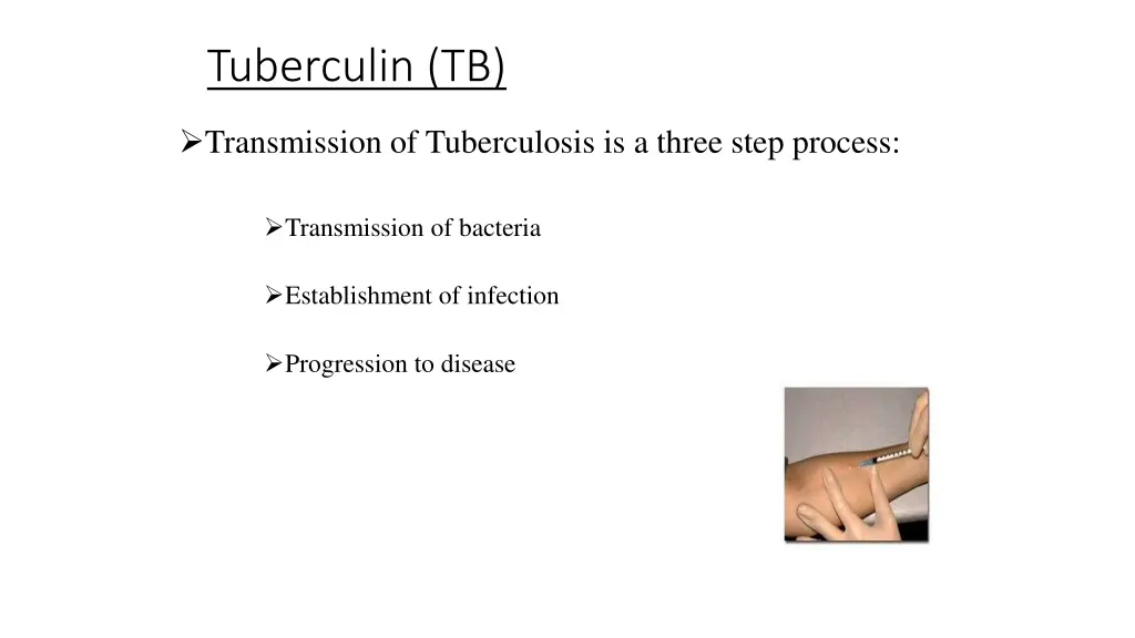 tuberculin tb 1