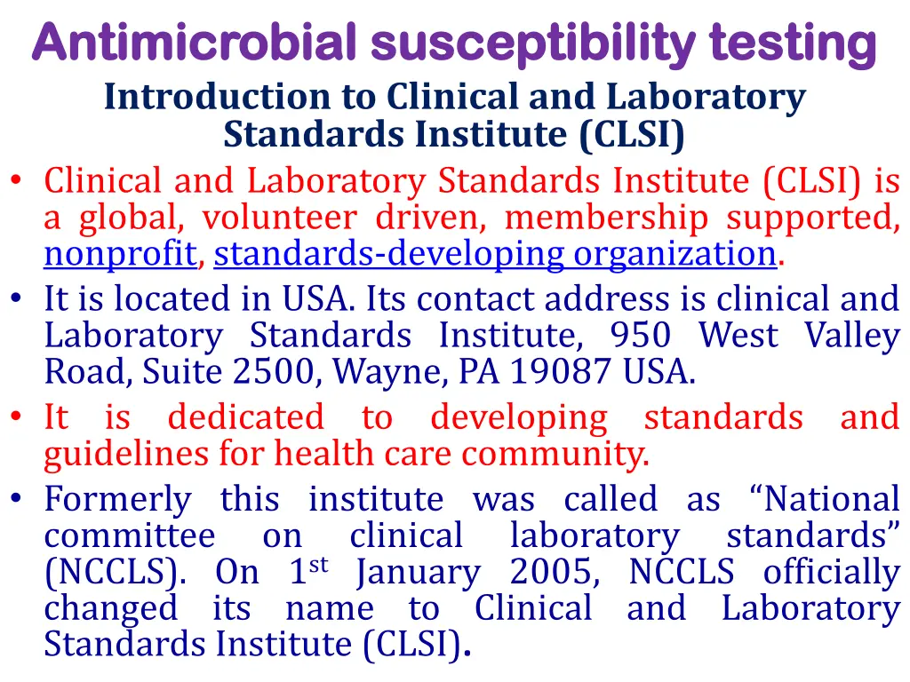 antimicrobial susceptibility testing