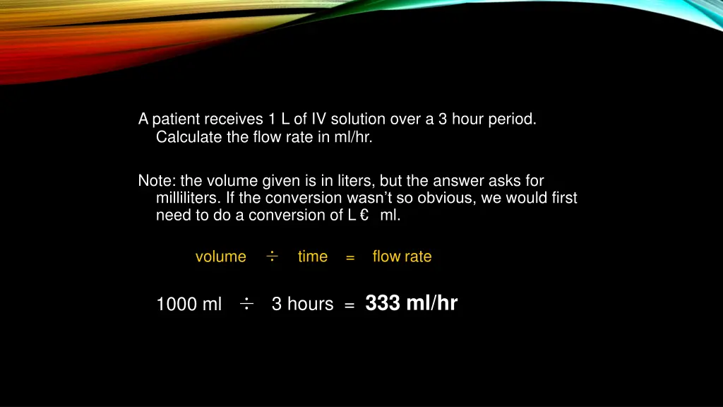 flow rate calculations 1