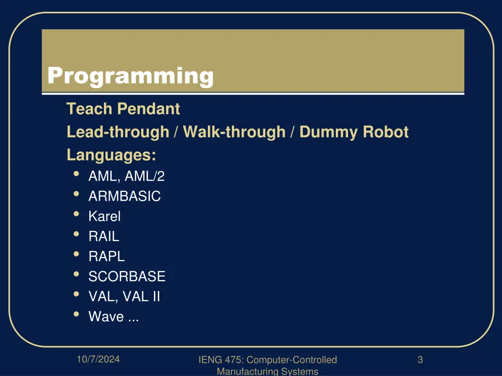 programming