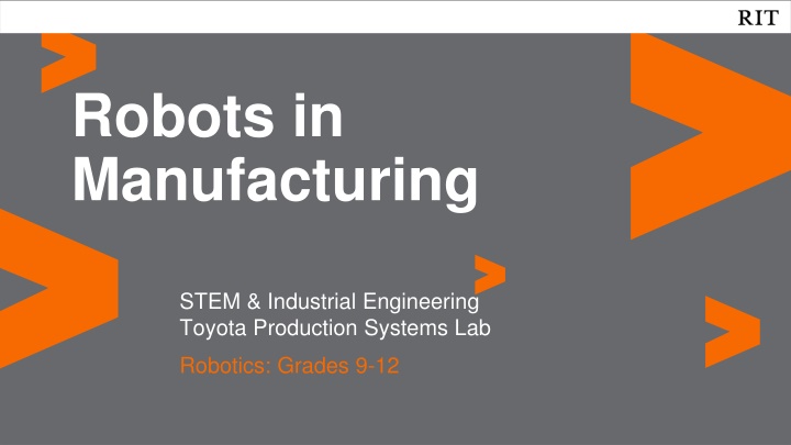 robots in manufacturing