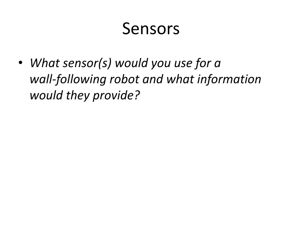 sensors