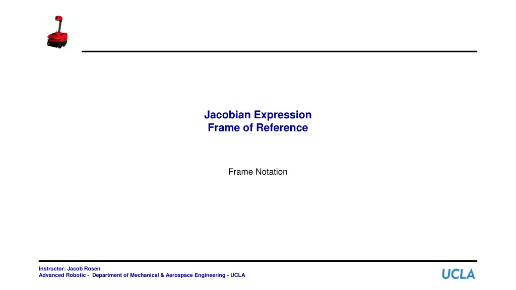 jacobian expression frame of reference