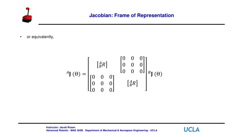 jacobian frame of representation 2