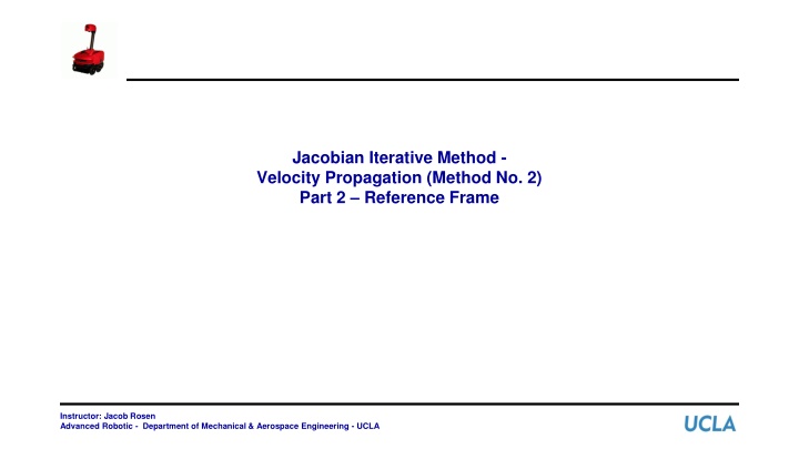 jacobian iterative method velocity propagation