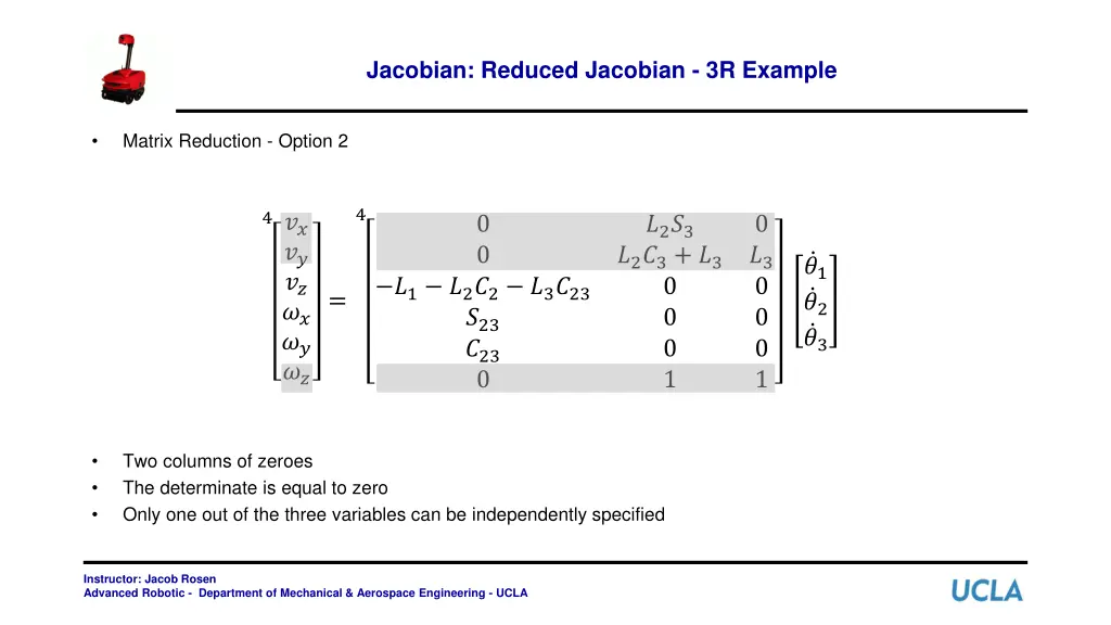 jacobian reduced jacobian 3r example 1