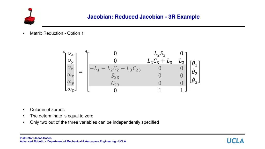 jacobian reduced jacobian 3r example