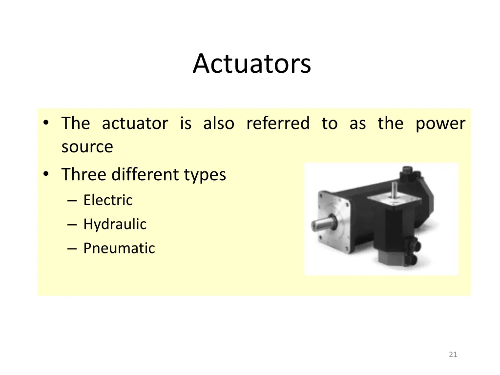 actuators