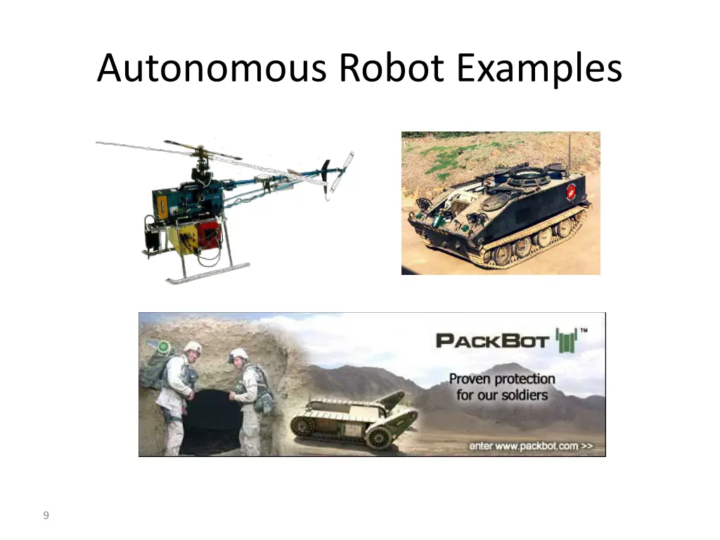 autonomous robot examples