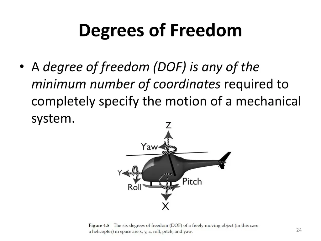 degrees of freedom