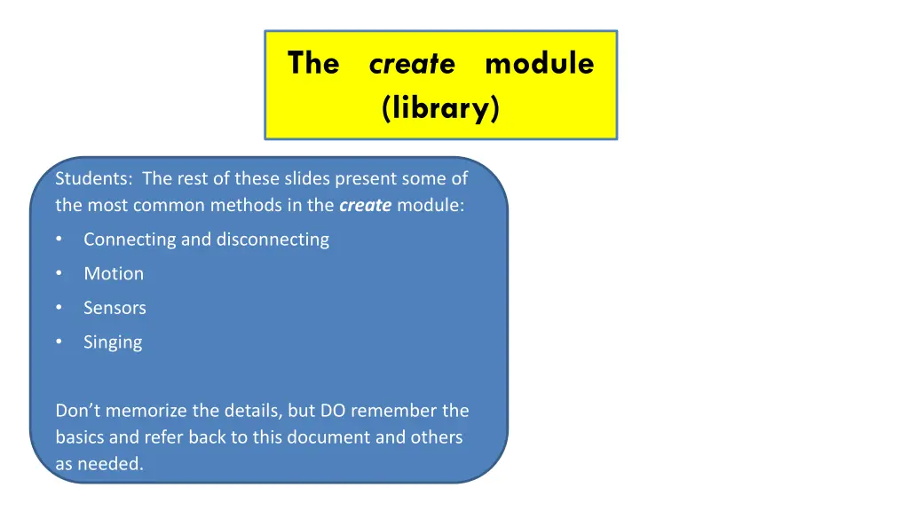 the create module library