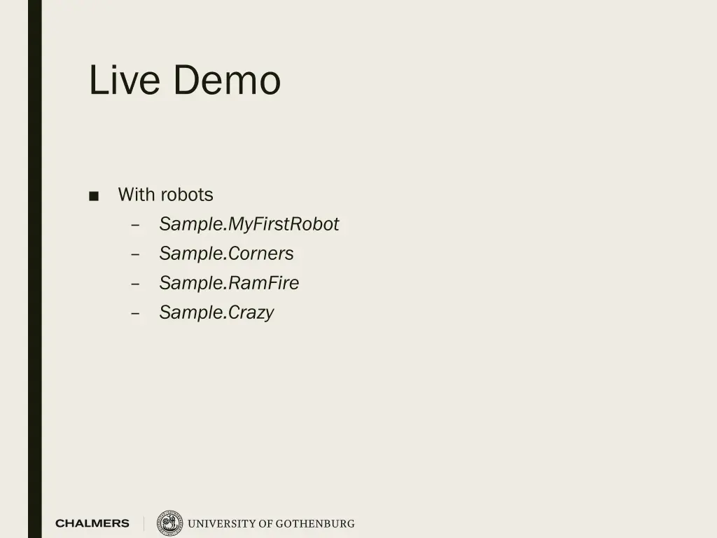 live demo