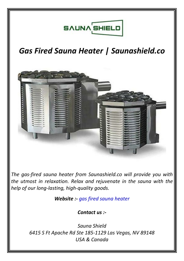 gas fired sauna heater saunashield co