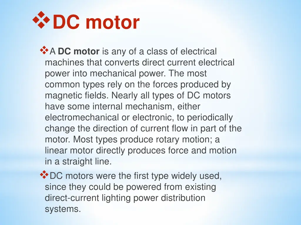 dc motor