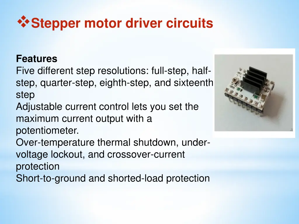 stepper motor driver circuits