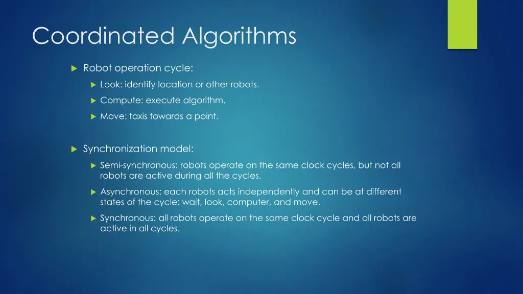 coordinated algorithms 1