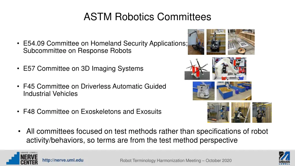 astm robotics committees