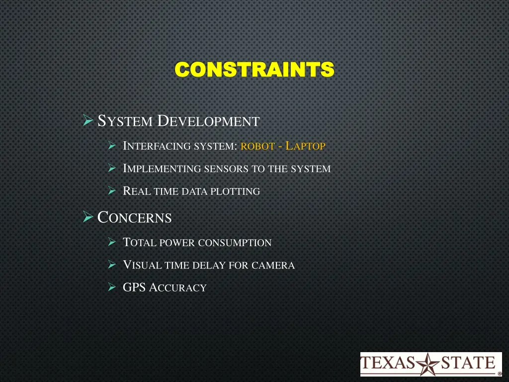 constraints constraints