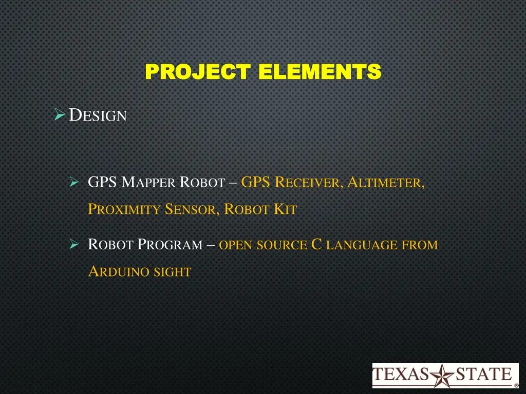 project elements project elements