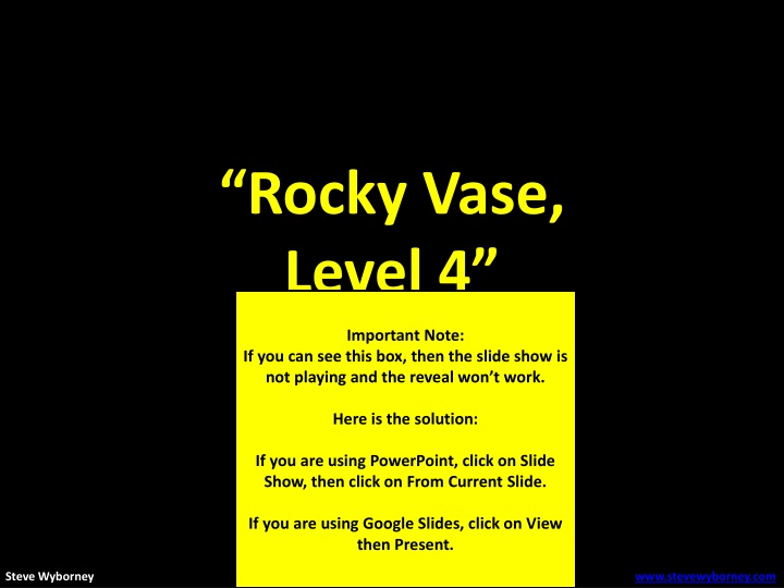 rocky vase level 4