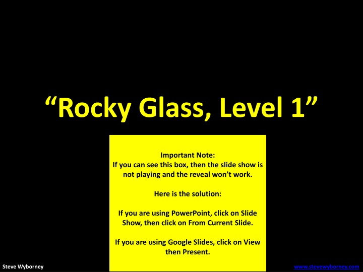 rocky glass level 1