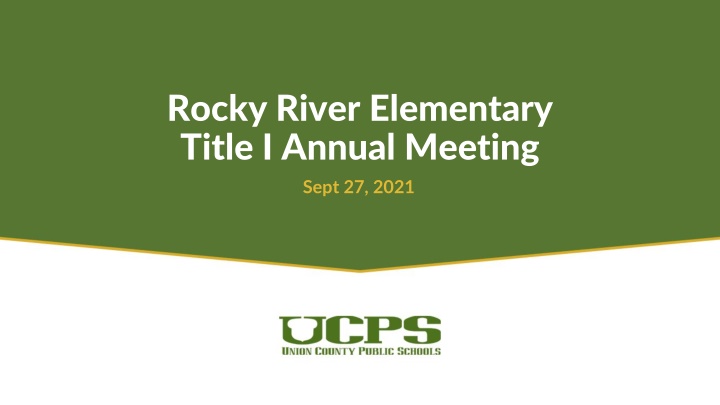 rocky river elementary title i annual meeting