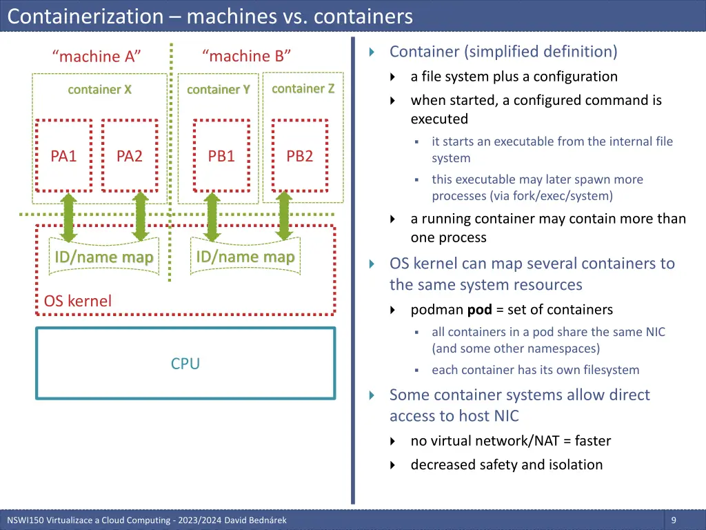 containerization machines vs containers