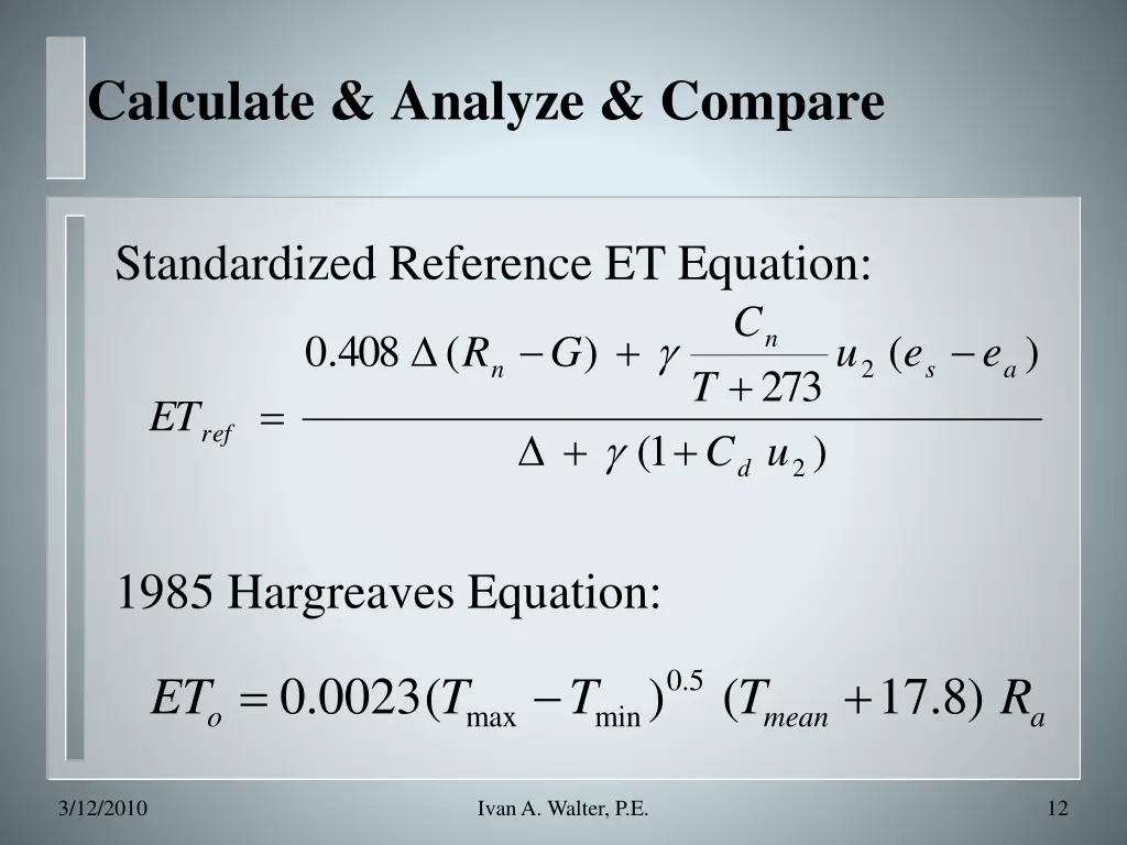 calculate analyze compare