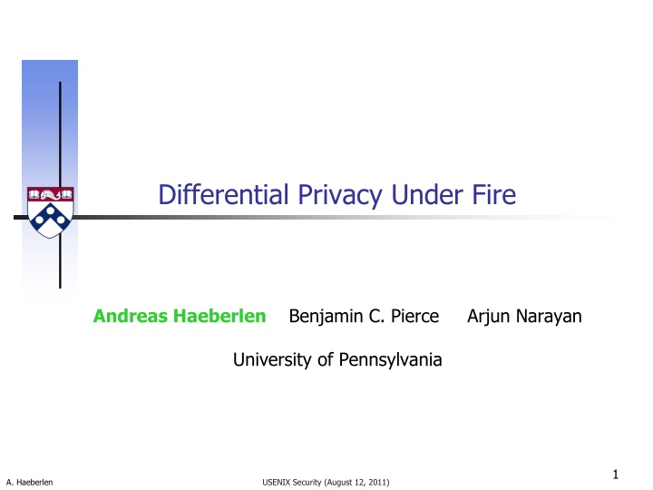 differential privacy under fire