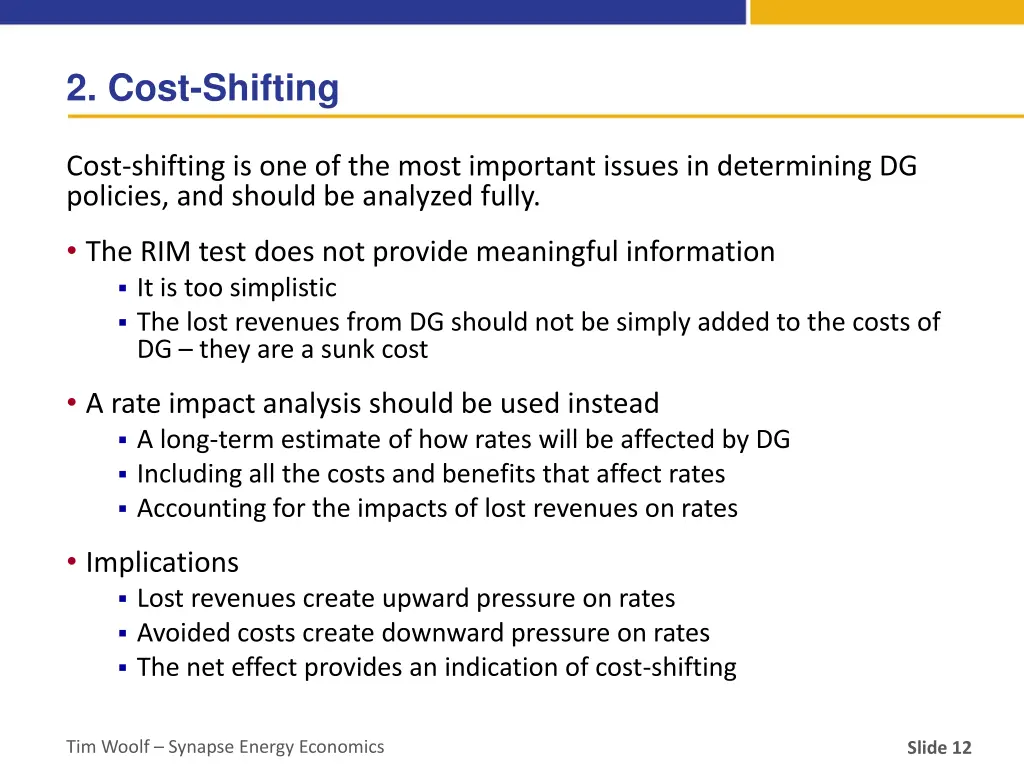 2 cost shifting