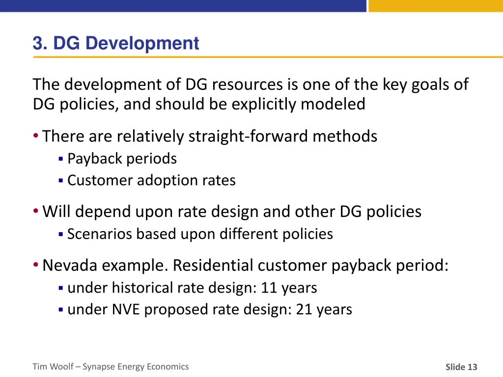 3 dg development