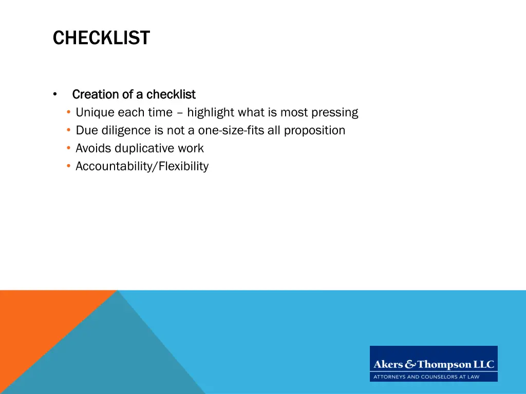 checklist