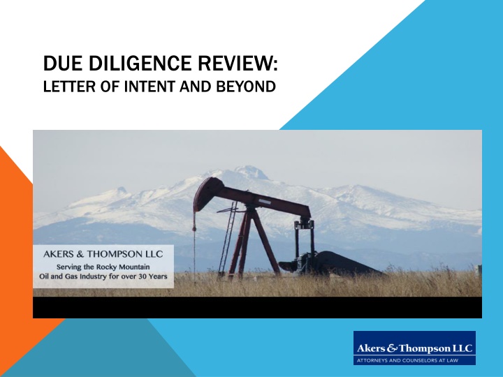 due diligence review letter of intent and beyond