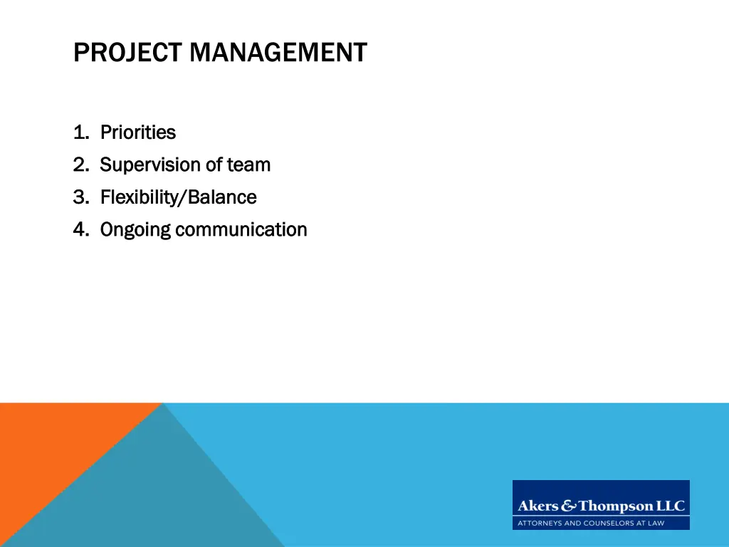 project management