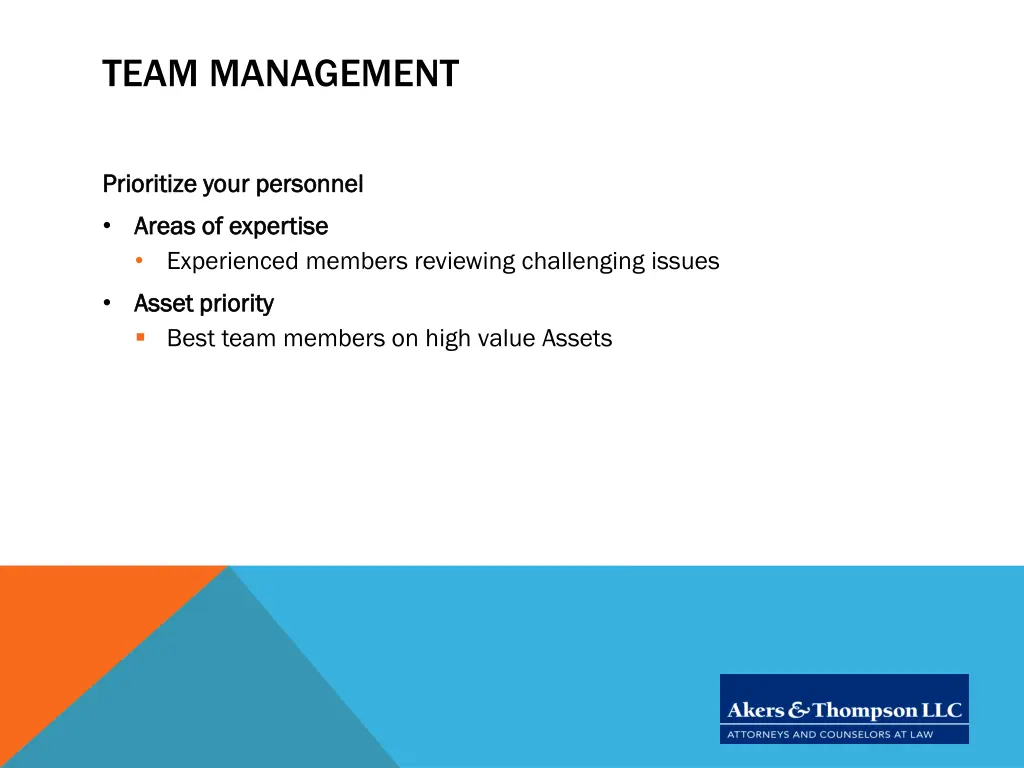 team management