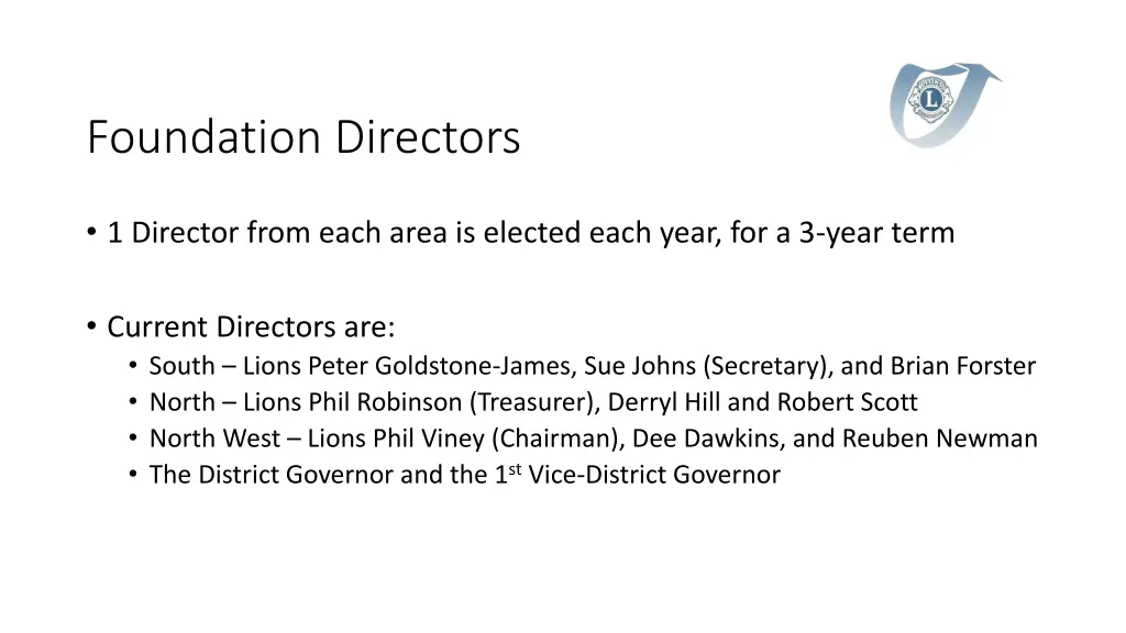 foundation directors