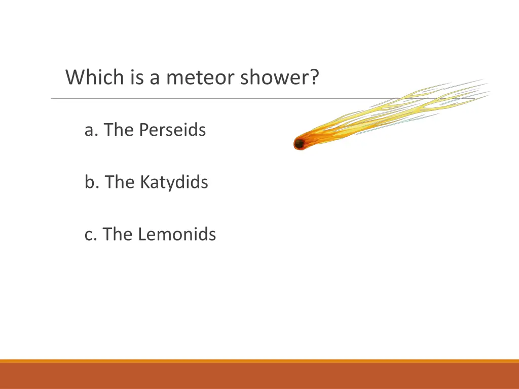 which is a meteor shower