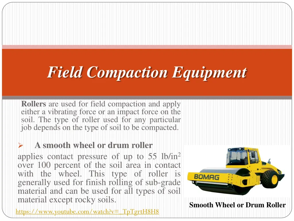 field compaction equipment