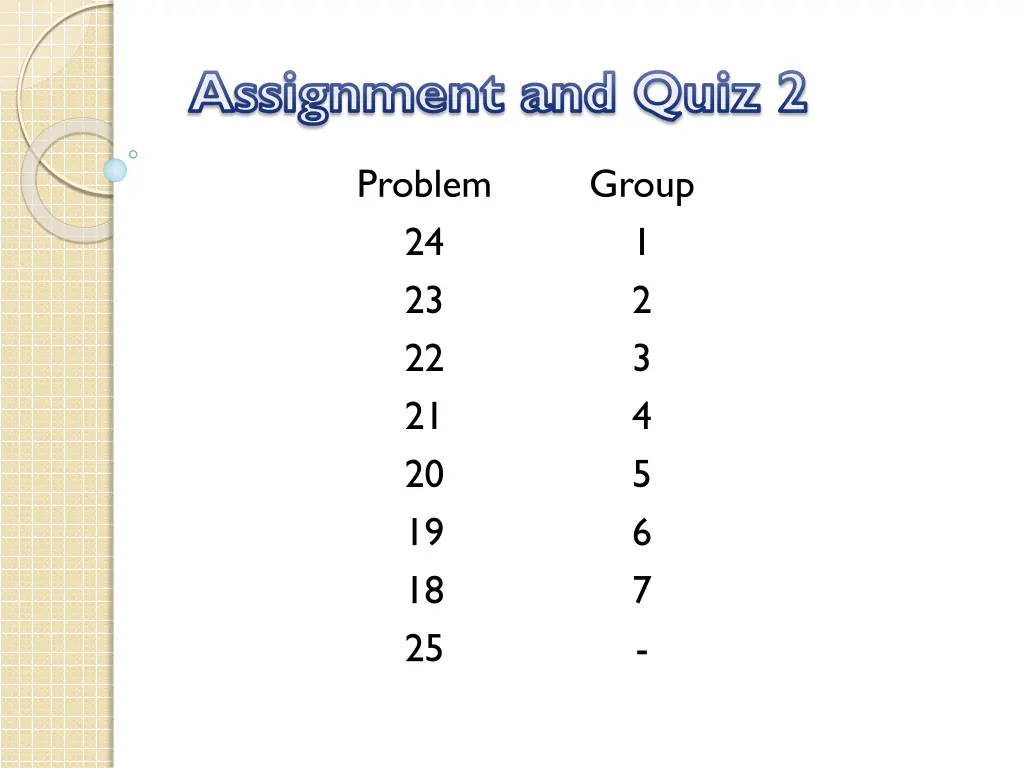 assignment and quiz 2