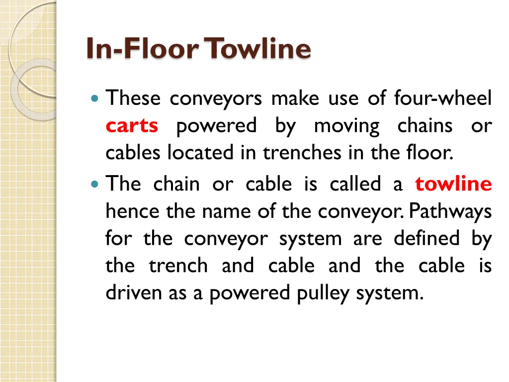 in floor towline