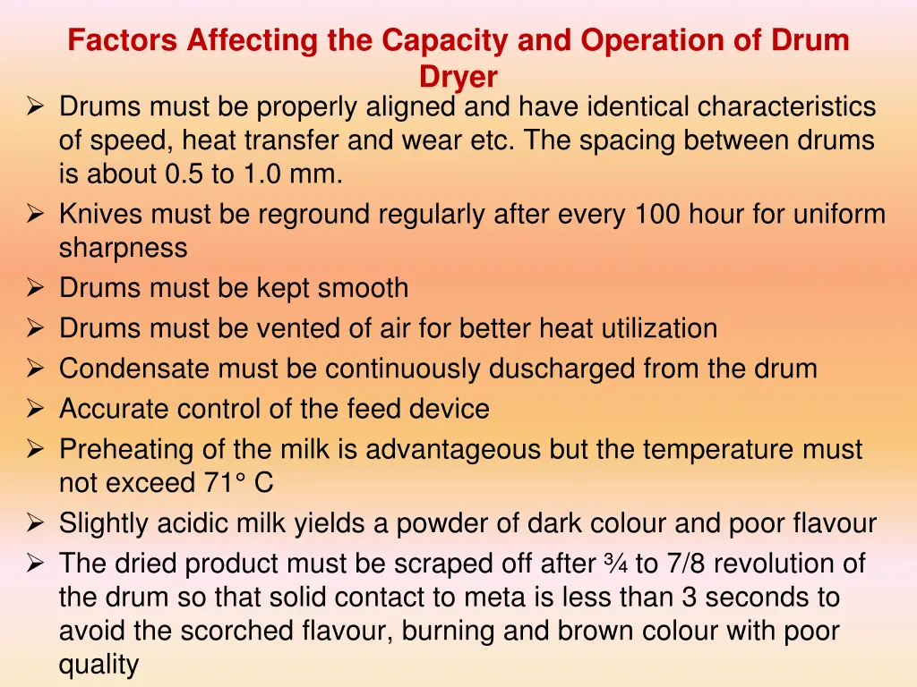 factors affecting the capacity and operation 1