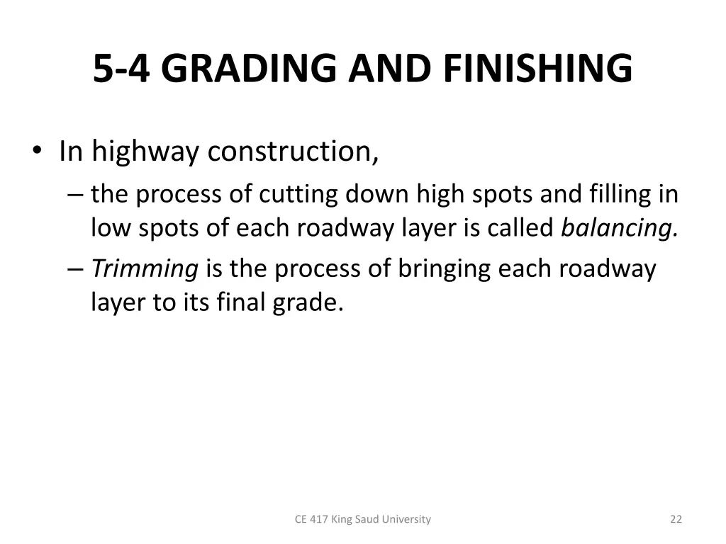 5 4 grading and finishing 2